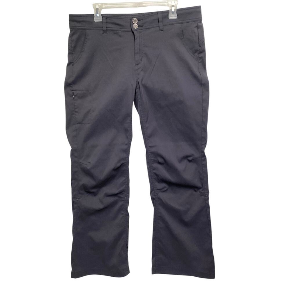 Prana strech zion halle hiking outdoor pants sz 14 charcoal gray
